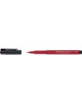Marker cu pensula Faber-Castell Pitt Artist - Rosu stacojiu inchis (219) - 3t