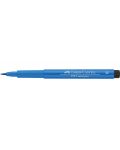 Marker cu pensula Faber-Castell Pitt Artist - Albastru ftalic (110) - 4t