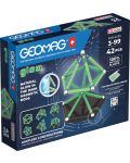 Constructor magnetic Geomag - Glow, 42 de piese - 1t