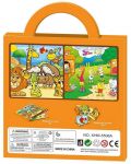 Raya Toys Puzzle magnetic - Animal Park, 40 de piese	 - 5t