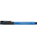 Marker cu pensula Faber-Castell Pitt Artist - Albastru ftalic (110) - 2t