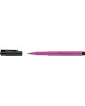 Marker cu pensula Faber-Castell Pitt Artist - Roz violet (125) - 3t
