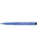 Marker cu pensula Faber-Castell Pitt Artist - Albastru cobalt (143) - 4t
