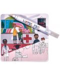 Carti magice Floss&Rock - Coloreaza cu apa, Fun Hospital - 4t