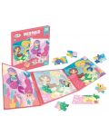 Puzzle magnetic 2 în 1 Raya Toys - Mermaids, 2 x 20 de piese - 1t