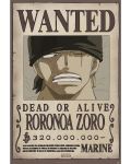 Poster maxi GB eye Animation: One Piece - Zoro Wanted Poster	 - 1t