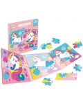 Puzzle magnetic 2 în 1 Raya Toys - Unicorn, 20 de piese - 1t
