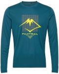 Bluză pentru bărbați Asics - Fujitrail Logo LS Top, albastră - 1t