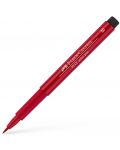 Marker cu pensula Faber-Castell Pitt Artist - Rosu stacojiu inchis (219) - 1t