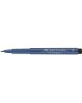 Marker cu pensula Faber-Castell Pitt Artist - Indanthrene Blue (247) - 4t