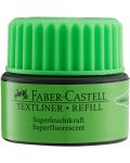 Recipient de cerneală pentru marker text Faber-Castell - verde, 25 ml - 2t