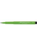 Marker cu pensula Faber-Castell Pitt Artist - Verde ca frunza (112) - 4t