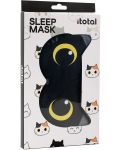 Mască de dormit I-Total Cats - Neagră - 4t