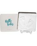 Cutie si kit pentru amprenta bebe Baby Art - Hello Baby - 1t