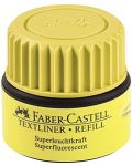 Recipient de cerneală pentru marker text Faber-Castell - galben, 25 ml - 1t