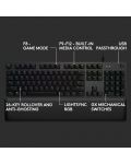 Tastatura gaming Logitech - G513, GX Red Linear, neagra - 8t