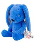 Jucărie moale de îmbrățișat Bali Bazoo - Rabbit, 32 cm, albastră - 2t