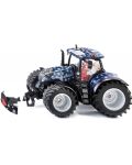 Jucărie metalică Siku - Tractor de Crăciun New Holland, 1:32 - 1t