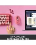 Tastatura mecanica  Logitech - POP Keys, wireless, roz - 3t