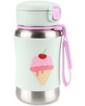 Sticlă metalică Skip Hop Spark Style - Ice Cream, 350 ml - 1t