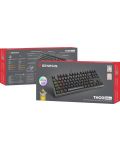 Tastatură mecanică Genesis - Thor 404 TKL, Gateron yellow pro, RGB, negru - 9t