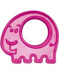 Dentitie moale pentru bebelusi Canpol - Pui de elefant, roz - 1t