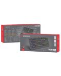 Tastatură mecanică Genesis - Thor 230 TKL, Outemu Red, RGB, negru - 8t