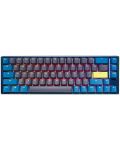 Tastatura mecanica Ducky - One 3 Daybreak SF 65%, MX Black, albastra - 1t