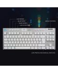 Tastatură mecanică Logitech - G915 TKL, wireless, tactile, alba - 8t