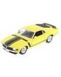 Mașină din metal Welly - Ford Mustang Boss, 1:24, galben - 1t