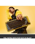 Tastatura mecanica Logitech - POP Keys, wireless, galbena/ neagra - 2t
