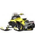 Jucărie metalică Newray - Motocicletă cu zăpadă Can-Am Ski-Doo MXZ XRS, 1:20, galbenă - 1t