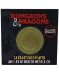 Medalion FaNaTtiK Games: Dungeons & Dragons - Amulet of Health (Limited Edition) (Gold Plated) (Includes Magic Item Formula) - 4t
