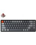 Tastatură mecanică Keychron - K6 Alum, Gateron Red, RGB, negru - 1t