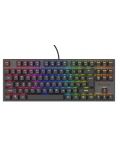 Tastatură mecanică Genesis - Thor 303 TKL HS, Silent, RGB, neagră - 1t