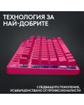 Logitech Tastatură mecanică - G Pro X TKL, fără fir, tactilă GX, roz - 9t