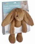 Jucărie moale BabyJem - Bunny, Light Brown, 35 cm - 2t