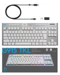 Tastatură mecanică Logitech - G915 TKL, wireless, tactile, alba - 11t