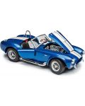 Mașină din metal Welly - Shelby Cobra 427, 1:24, albastru - 2t