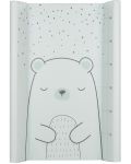 Salteluță moale de înfășat KikkaBoo - Bear with me, Mint, 70 x 50 cm - 1t
