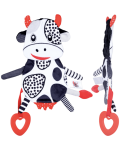 Jucărie moale Bali Bazoo - Vacă contrastantă - 3t