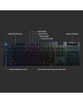 Tastatura mecanica Logitech - G915, Us Layout, clicky switches, neagra - 6t