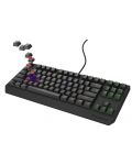 Tastatură mecanică Genesis - Thor 230 TKL, Outemu Red, RGB, negru - 3t