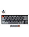 Tastatura mecanica Keychron - K6 H-S Aluminum, Clicky, neagra - 2t