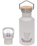 Sticlă metalică Lassig - Adventure Bear, 500 ml, gri - 1t