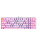 Tastatură mecanică Glorious - GMMK 2 Full-Size, Fox, RGB, roz - 1t
