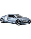 Masina metalica Maisto Special Edition - Audi R8, Albastru metalic, Scara 1:24 - 1t