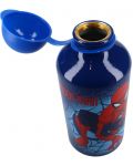 Sticla de aluminiu Vadobag Let's Eat - Spider-Man, 500 ml - 3t