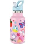 Sticlă metalică Skip Hop - Pink, 380 ml - 2t