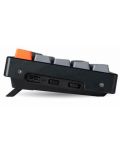 Tastatura mecanica Keychron - K12 H-S, Gateron Brown, RGB, neagra - 5t